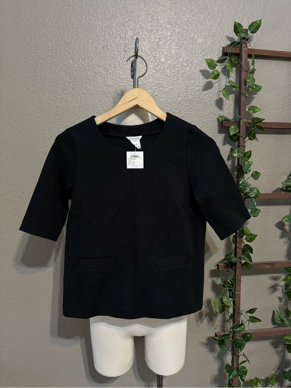 NEW Club Monaco Frances Ponte Tricot Top